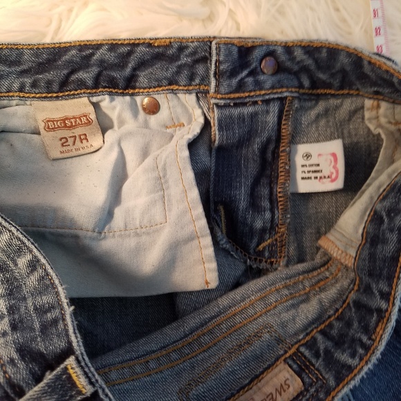 Big Star Sweet Low Boot Cut Jeans 27R - Picture 6 of 6